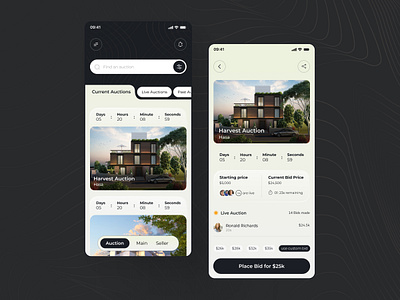 Real Estate Auction App app aucation branding buldings property real estate real estate auction app residency ui ux