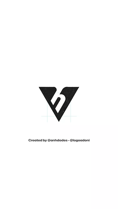 VH HV monogram ready-made logo for sale 3d anhdodes animation branding design graphic design illustration logo logo design logo designer logodesign minimalist logo minimalist logo design motion graphics ui