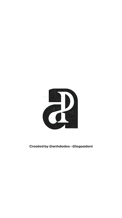 AP PA monogram typography ready-made logo for sale 3d anhdodes animation branding design graphic design illustration logo logo design logo designer logodesign minimalist logo minimalist logo design motion graphics ui