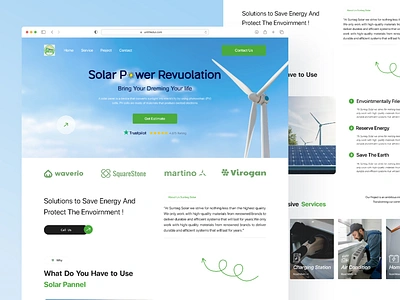 "Solar Panel Concept – Clean Energy Design" cleanenergy design dribbbletrending ecofriendly energyefficiency environmentfriendly futureenergy greentechnology homepage landing page minimaldesign moderndesign renewableenergy solarenergy solarpanel sustainabledesign ui ux webpage website