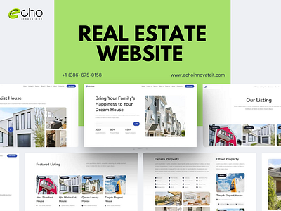 real estate website branding graphic design