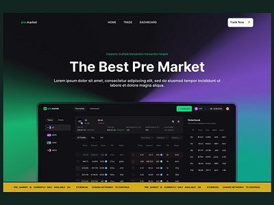 Pre Market Dashboard dashboarddesign datavisualization financedashboard financialtools marketanalysis premarketdashboard realtimedata stockmarketapp tradingui ui uiux ux uxdesign