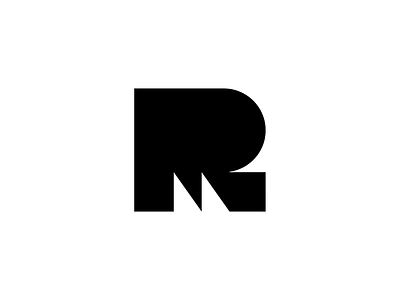 RM Design aistis branding concept graphic design identity lettermark lithuania logo mark minimal r logo simple symbol vilnius