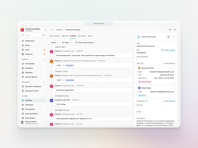 SaaS App Activity Feed clean dashboard design flat minimal product design product strategy redesign saas saas design shadcnui tailwind ui uiux ux uxdesign