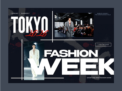 Tokyo fashion week 2026 - poster advertising banner branding designer fashion graphic design hiring ui uxui visual design