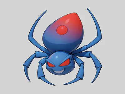 Spider Mascot Cartoon Illustration 🕷️ 3d branding cartoon cute design illustration mascot pastel rendering spider