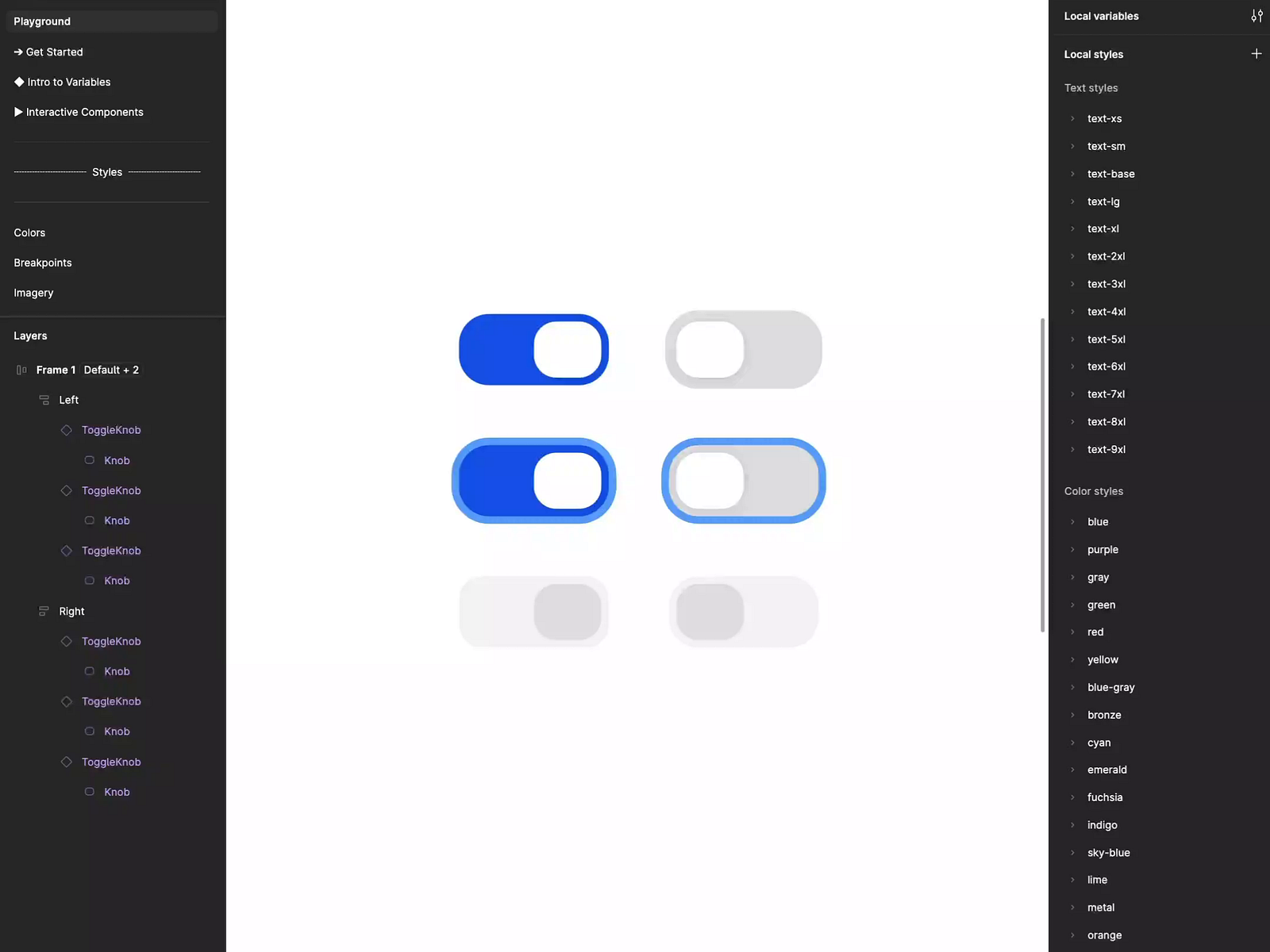 Figma toggle component by Bunin Dmitriy on Dribbble