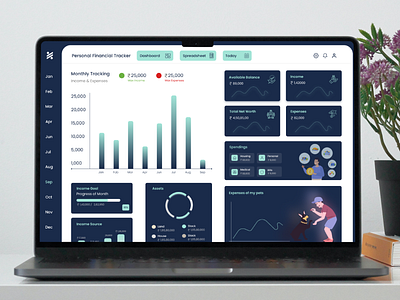 Intuitive, Secure Financial Tracker with Smart Design design designer figma. graphic design ui ui design uistudioz uiux uiux design ux ux design web design web designer