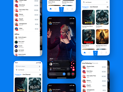 Twitch - Streaming Mobile App app broadcast design game ios live mobile movie music podcast shasanko das streaming streaming app twitch ui ux