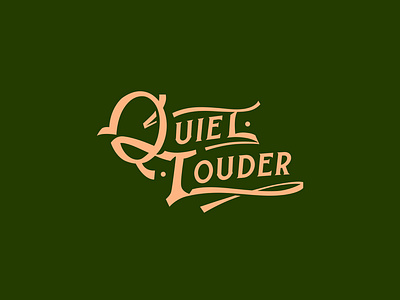 Quiet Louder Jazz Bar & Club - Logotype bar branding club costum design graphic design jazz lettering letters logo logo design logotype louder quiet winery