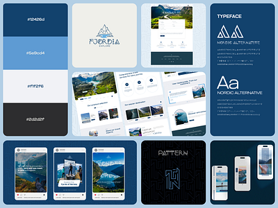 Fjordia Explore branding design design norway fjord graphic design logo norway norwegian travel agency scandinavian design social media travel travel agency ui ui design uiux design ux ux design webdesign website website norway