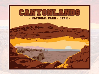 Canyonlands - National Park in Utah adventure adventure logo apparel brand designer branding canyonlands digital art graphic design graphic designer illustration illustration artist logo designer logos national park national parks outdoors sketch tshirt design tshirt designer wacom