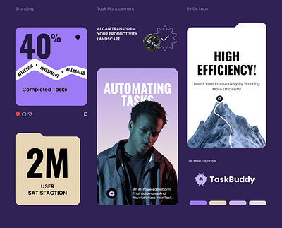 Taskbuddy Branding Ui Design brand design branded branding design figma graphic design illustration landing page logo ui uiux website