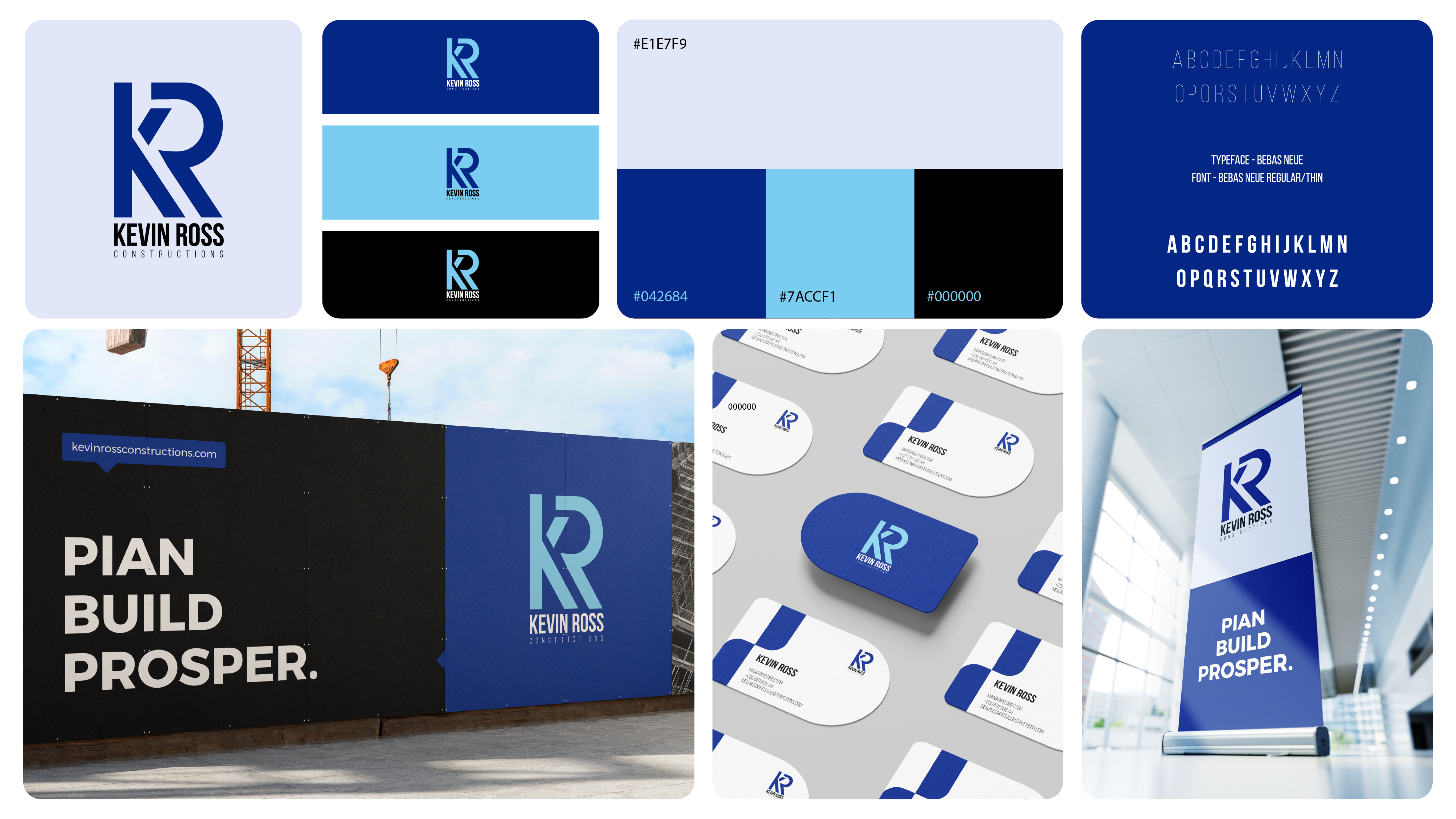 Kevin Ross Constructions - Brand Identity Design branding graphic design logo