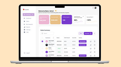 Debt recovery dashboard