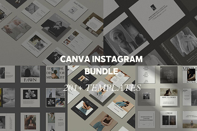 5 in 1 -Canva Social Media Templates canva instagram canva template feed instagram instagram canva instagram post instagram stories instagram template mockup social media canva social media template story template