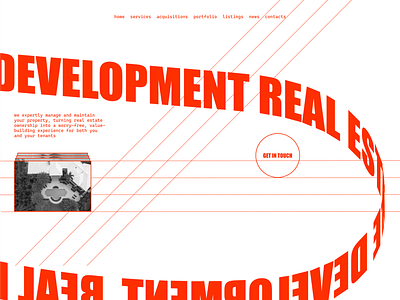 Development real estate. Design concept concept design development realestate webdesign