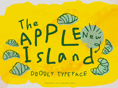 Apple New Island, design font fonts letteing typeface