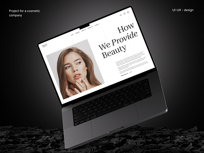 Cosmetic Company E-Shop Webdesign agency beauty center beauty salon bold typography branding clean design company corporate website design cosmetics desktop version e commerce e shop minimalistic skin care salon skincare ui uiux web design webdesigner near me website redesign