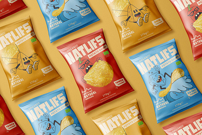 Natlifs - Potato chips packaging bio chips foodpackaging organic packaging packagingdesign pompa pompastudio potatochips