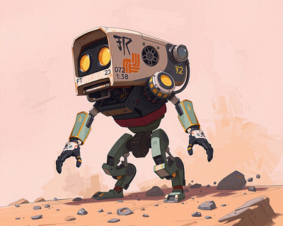 Untitled art illustration robot