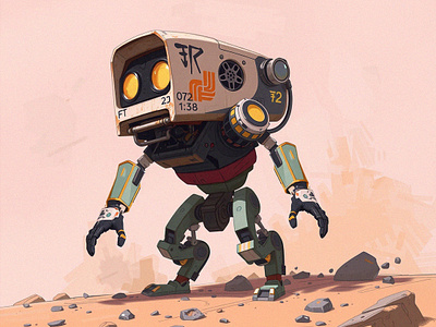 Untitled art illustration robot