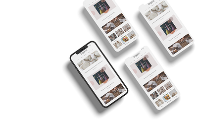 Online - shop of handmade ceramics "Organic" app design figma product design ui ux web website
