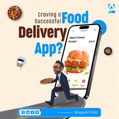 Food Delivery Company animation branding graphic design logo ui