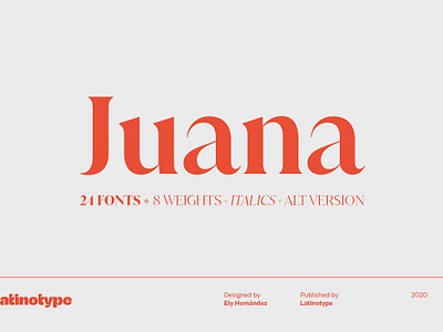 Juana Font Family advertising font beauty font branding font contemporary font display font editorial font elegant font fashion font headlines font juana font family latinotype font legible font magazines font modern font serif font stylish font titles font