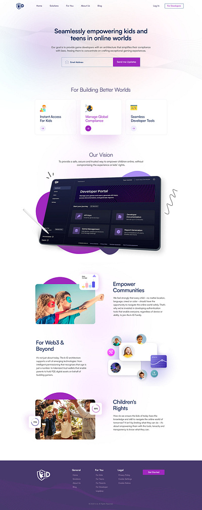 Kids Related Website design kids layout ui ux website wordpress