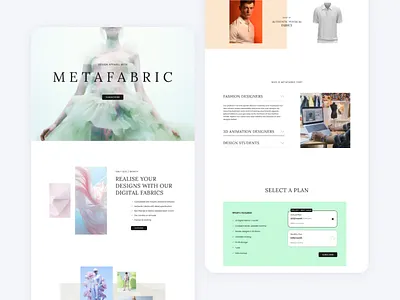Digital Fabric website design branding mid journey ui ux web design