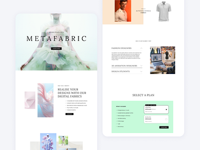 Digital Fabric website design branding mid journey ui ux web design