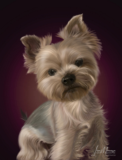 Realistic digital portraits of pets detailed portrait dog gift home home decor illustration pets portrait portrait of dogs portrait of pets procreate puppy realistic portrait wallpaper