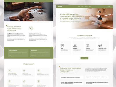 Web Design - A Serene Digital Space for Yoga Exploration 🧘‍♀️ clean design homepage interface landing page minimalist ui ux web web design website yoga