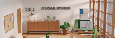 loak.studio 3D Office 3d branding logo ui