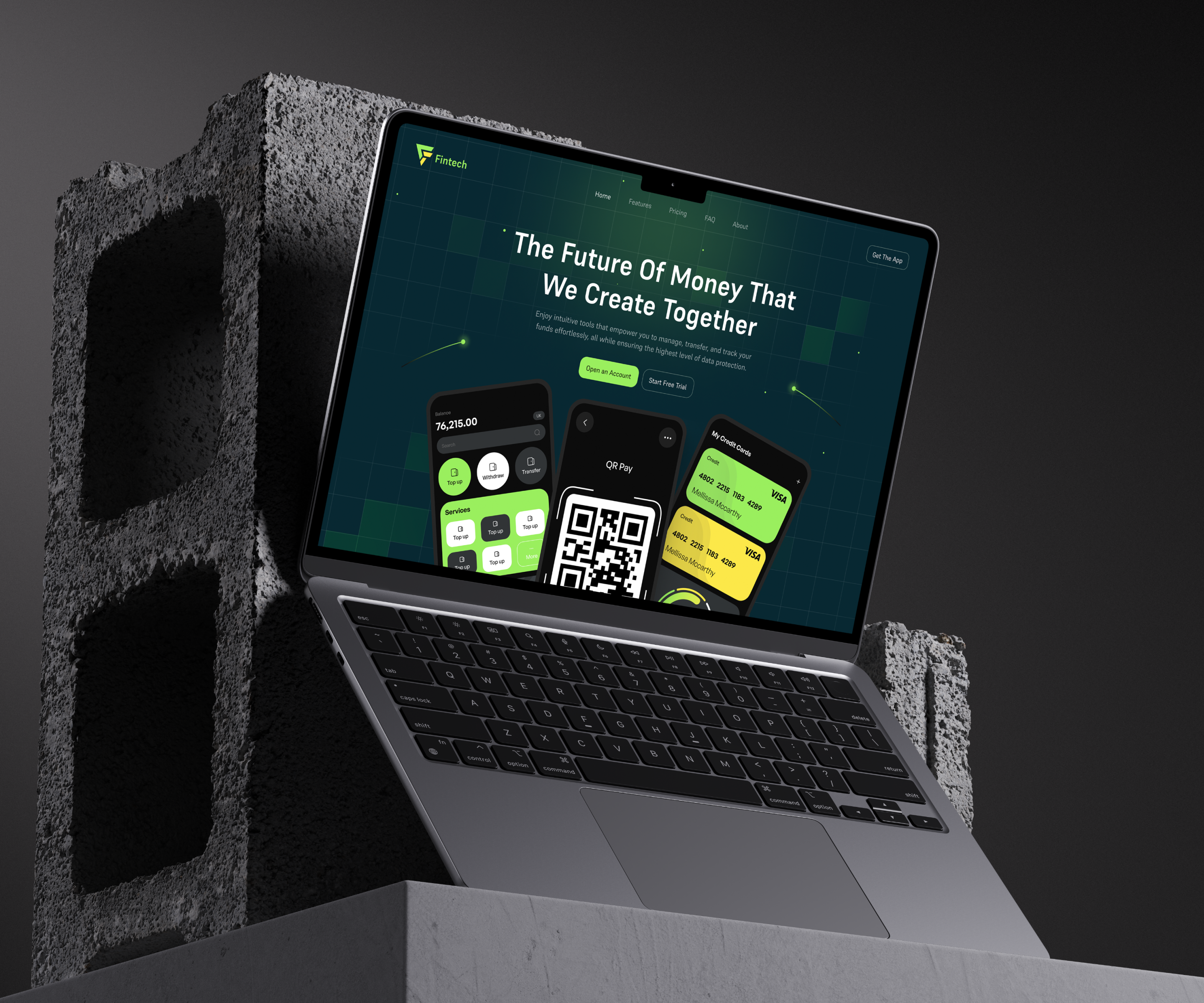 Example of Landing Page UI/UX Design (Per Page)