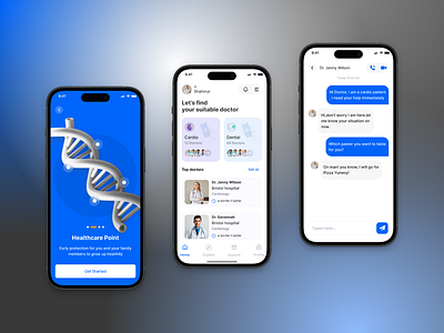 Medical and health screen appointment booking dental app dermatology app doctor app health wellness app healthcare app medical app mental health app mobileapp modern healthcare ui patient app pediatrician app pharmacy app telemedicine app uiux design