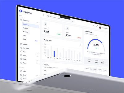 Clean E-commerce Dashboard UI admin dashboard adminpanel businessanalytics dashboard dashboarddesign dashboardui datavisualization ecommerce ecommerce dahsboard ecommercedashboard minimaldesign responsivedesign ui uidesign uxdesign webappdesign