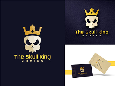 The Skull King crown gaming graphicdesigner logo logodesign skull skullking