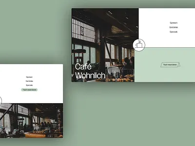 Hero Design Ideas Café cafe design hero ui ux web webdesign