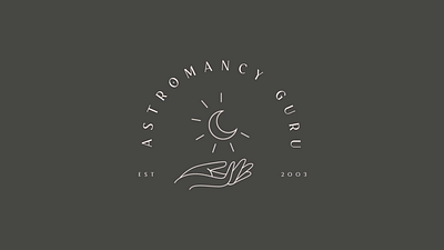 Logo Animation - Astromancy Guru animation astronomy graphicdesigner hand logo animation moon rays