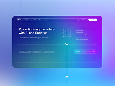 AILab branding design graphic design landing page ui web design