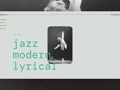 Web Hero : Dance Studio dance dance studio hero intro ui ux web webdesign