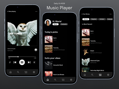 #009 Daily UI - Music Player dailyui design music player ui ux