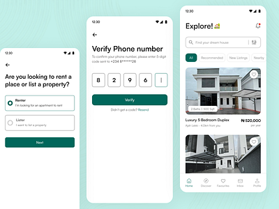 Rental app UI app branding design designer mobile ui ui design