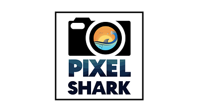 Logo for PIXEL SHARK branding graphic design logo ui