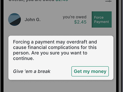 💸 Splitwise Force Payment app design product design ui uxdesign