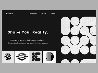 Forma: Abstract Web design. abstract chatgpt design figma freelance graphic design illustration landing page shabe ui uidesign ux web webdesign website