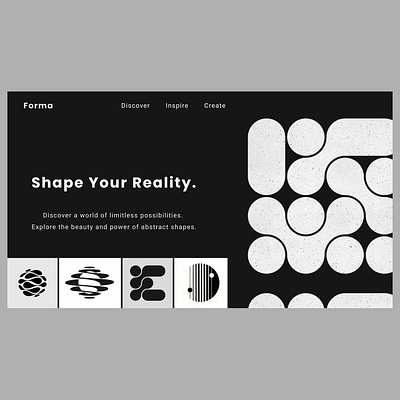 Forma: Abstract Web design. abstract chatgpt design figma freelance graphic design illustration landing page shabe ui uidesign ux web webdesign website