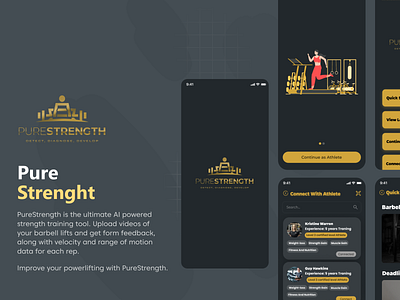 Pure Strength app design ui ux